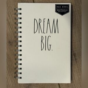 Rae Dunn Cream Spiral Notebook - DREAM BIG